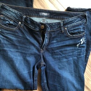 Silver Elyse slim bootcut